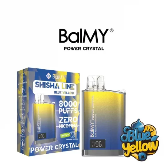 balmy power crystal blue yellow
