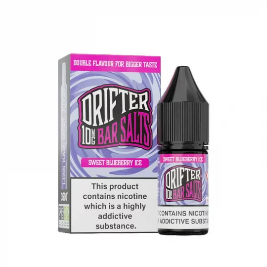 drifter bar salts sweet blueberry ice 10ml nic salt 10mg eliquid