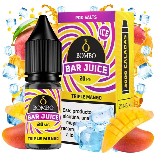 triple mango ice 10ml bar juice by bombo