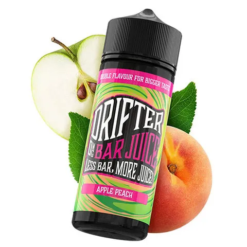 apple peach drifter bar juice 100ml shortfill large
