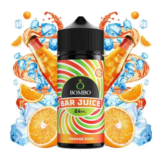 bombo bar juice orange soda 24ml 120ml portokalada pagos flavour shots 1