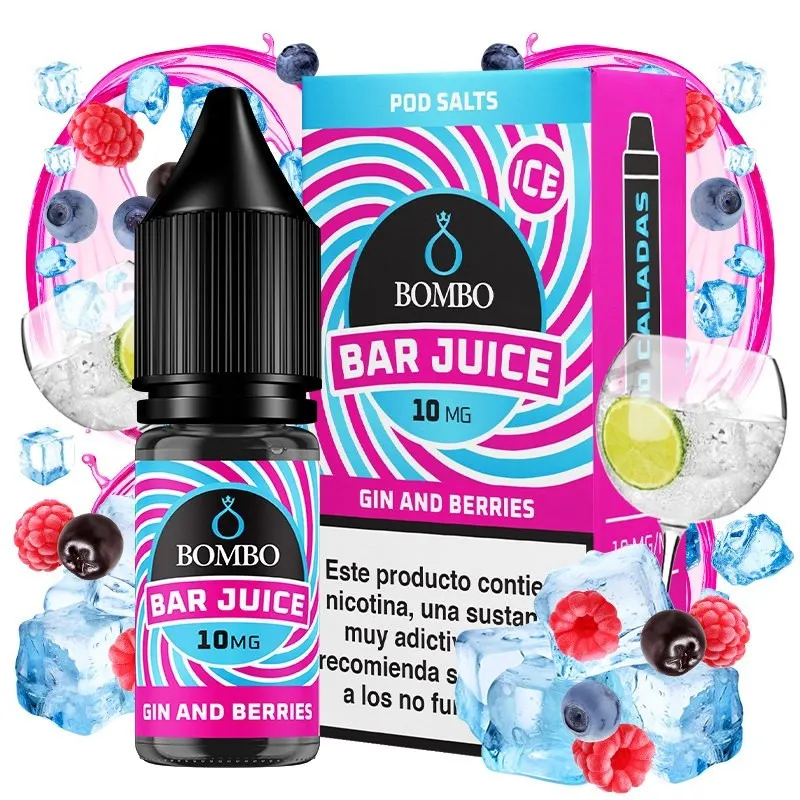 Bombo Bar Juice Gin and Berries 1 sales de nicotina gin and berries 10-20mg