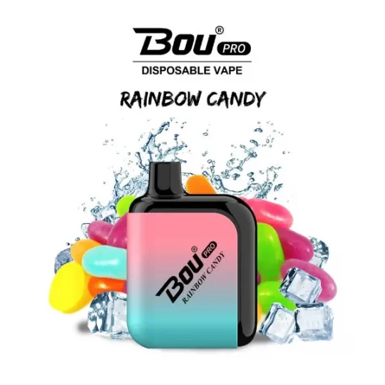 Bou Pro Rainbow Candy ZERO 4 Comprar Vaper Desechable Bou Pro 7000 Puffs Rainbow Candy sin nicotina 1