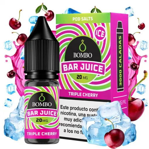Bombo Bar Juice Triple Cherry 3 bombo bar triple cherry ice salt