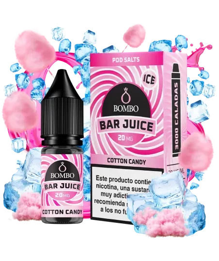 Bombo Bar Juice Cotton Candy 5 sales cotton candy 10ml ice bar juice bombo