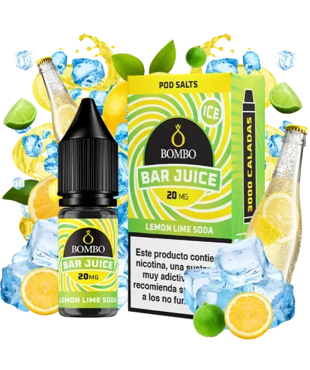 Bombo Bar Juice Lemon Lime Soda 2 sales lime lemon soda ice 10ml bar juice bombo