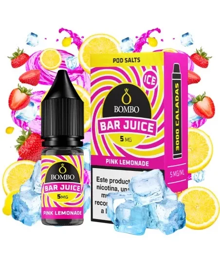 Bombo Bar Juice Pink Lemonade 5 sales pink lemonade ice 10ml bar juice bombo