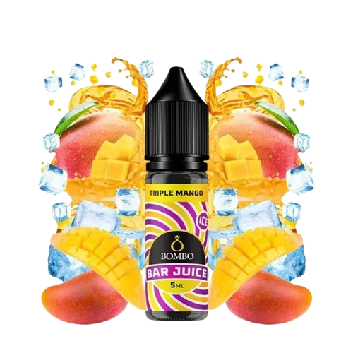 Aroma Bombo Bar Juice Triple Mango 5 aroma triple mango ice bar juice by bombo 5 ml minilongfill removebg preview
