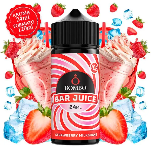 Aroma Bombo Bar Juice Strawberry Milkshake 1 Aroma Bombo Bar Juice Strawberry Milkshake